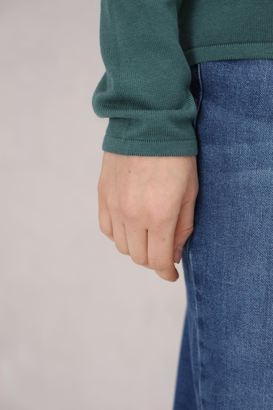 Пуловер Tom Tailor изумрудный