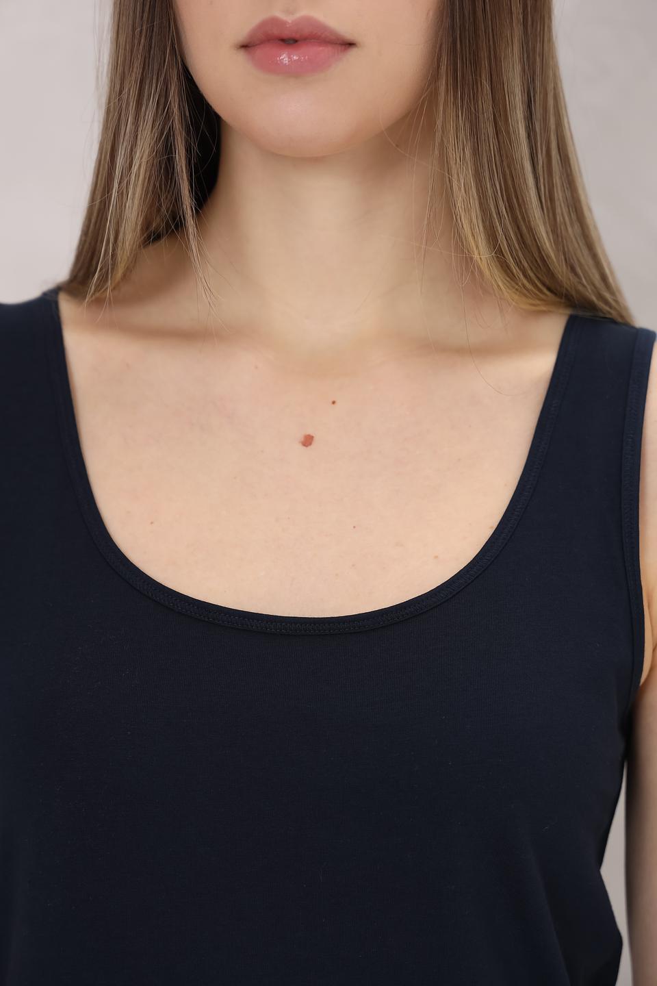 Топ Tom Tailor базовый чёрный