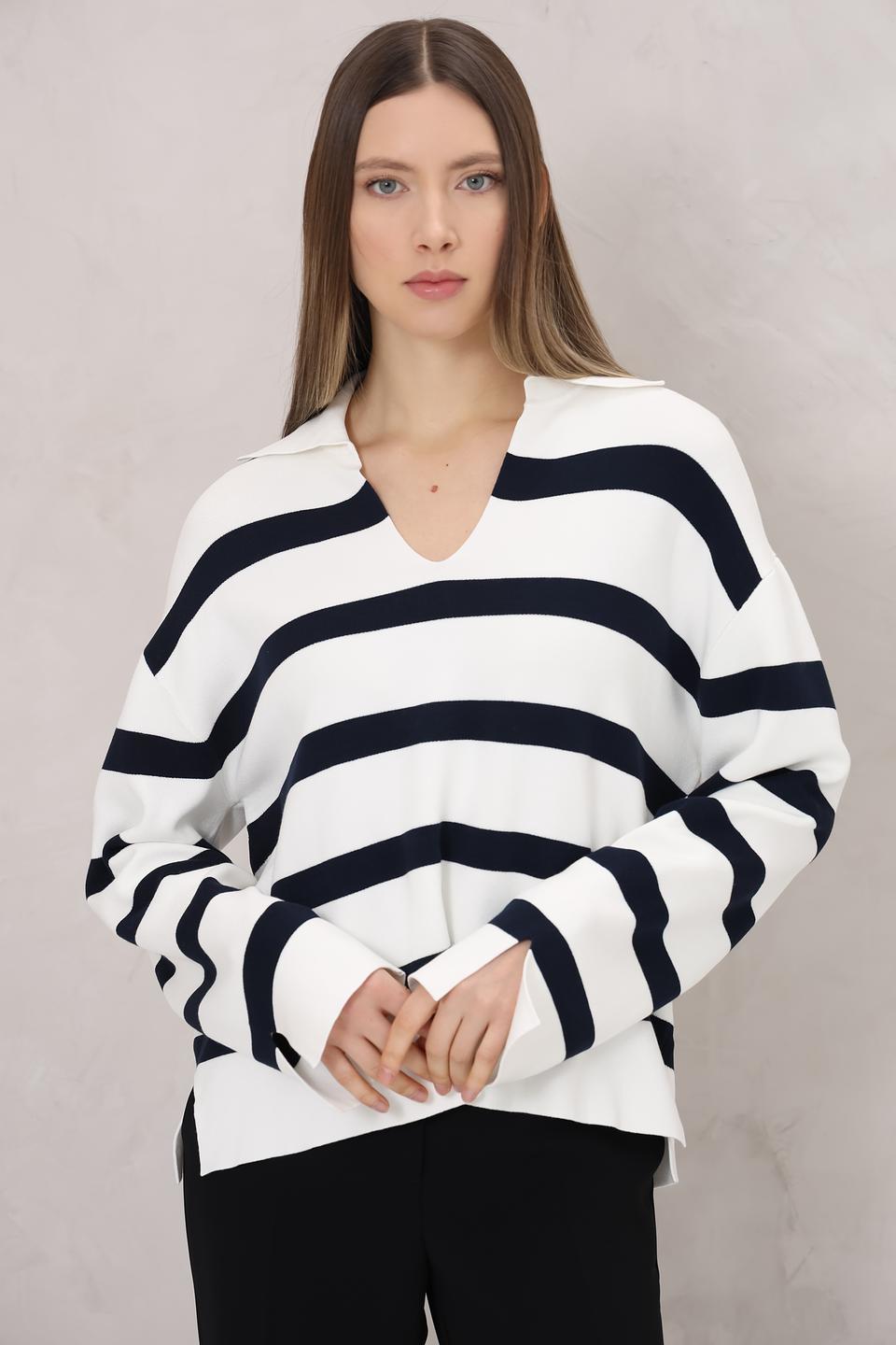 Пуловер Tom Tailor в полоску