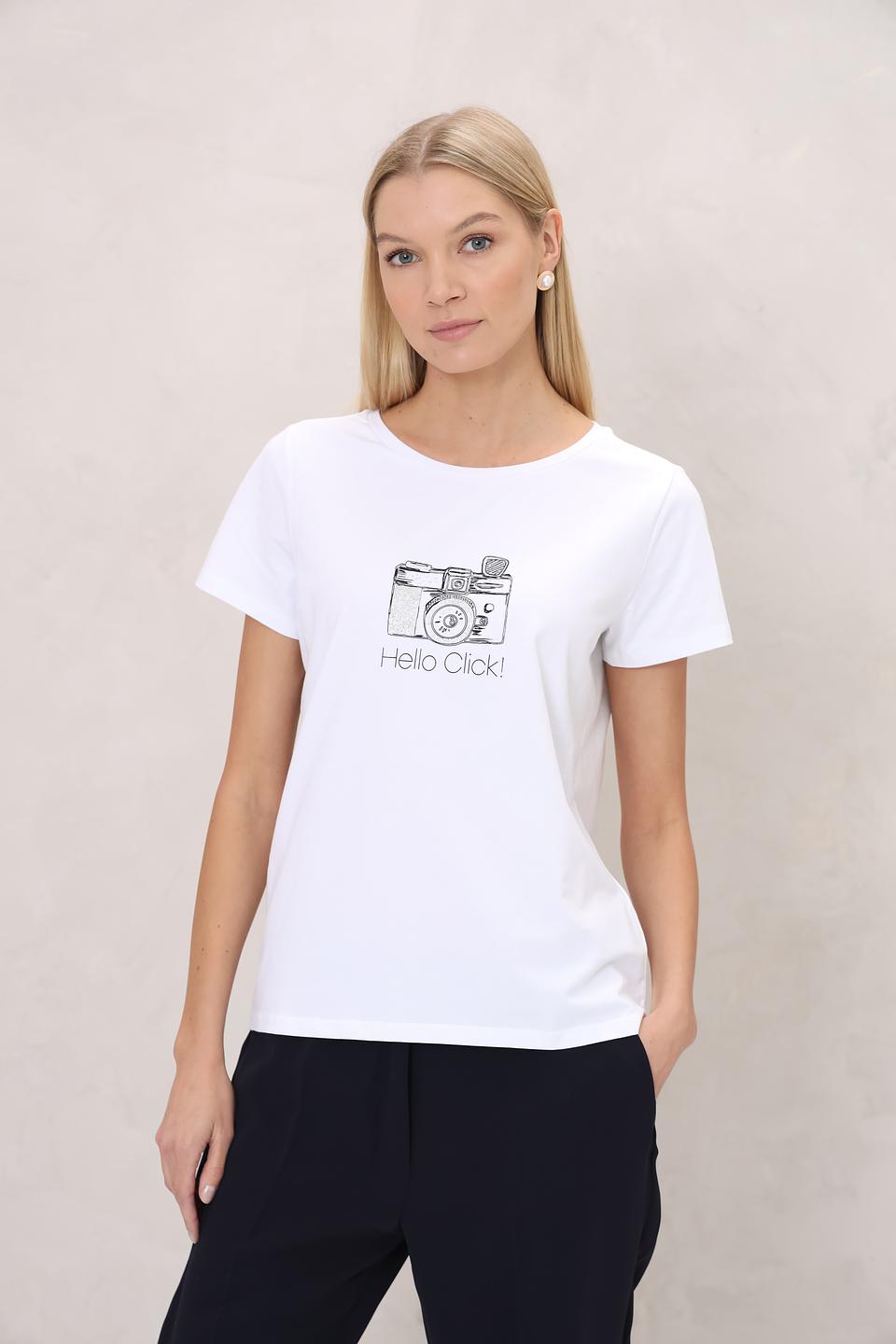 Футболка More and More с принтом