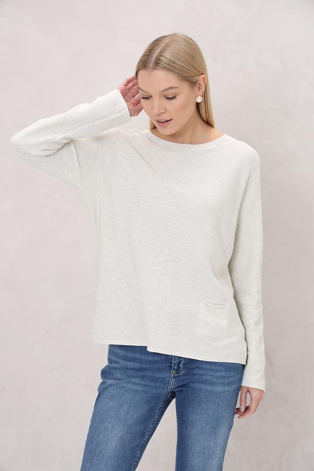 Пуловер Oui женский бежевый