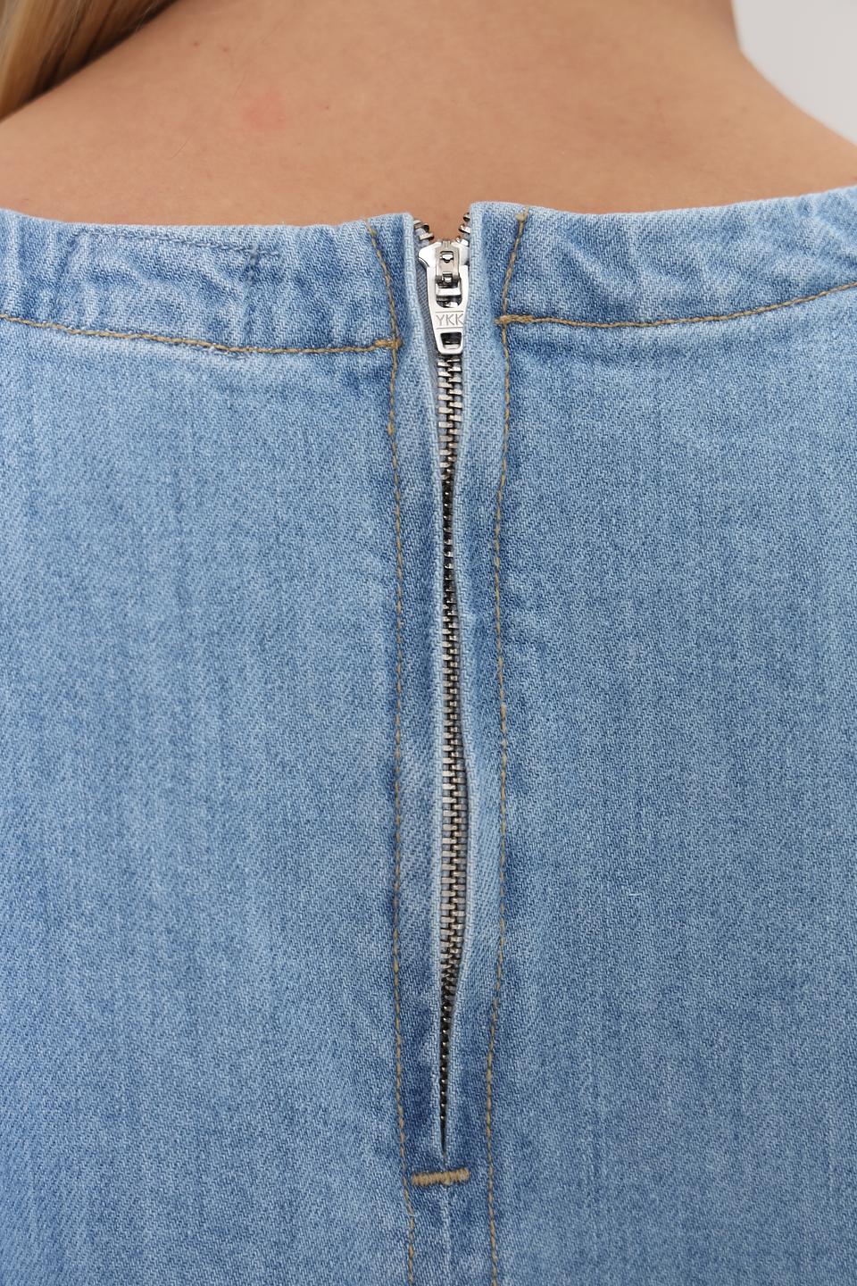 Блуза UNQ джинсовая голубая