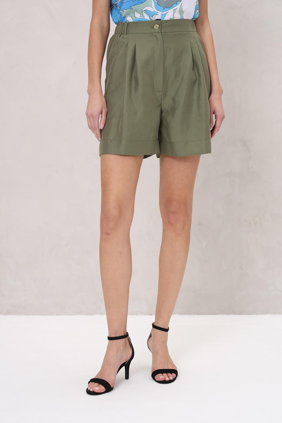 Шорты Beatris хаки с поясом