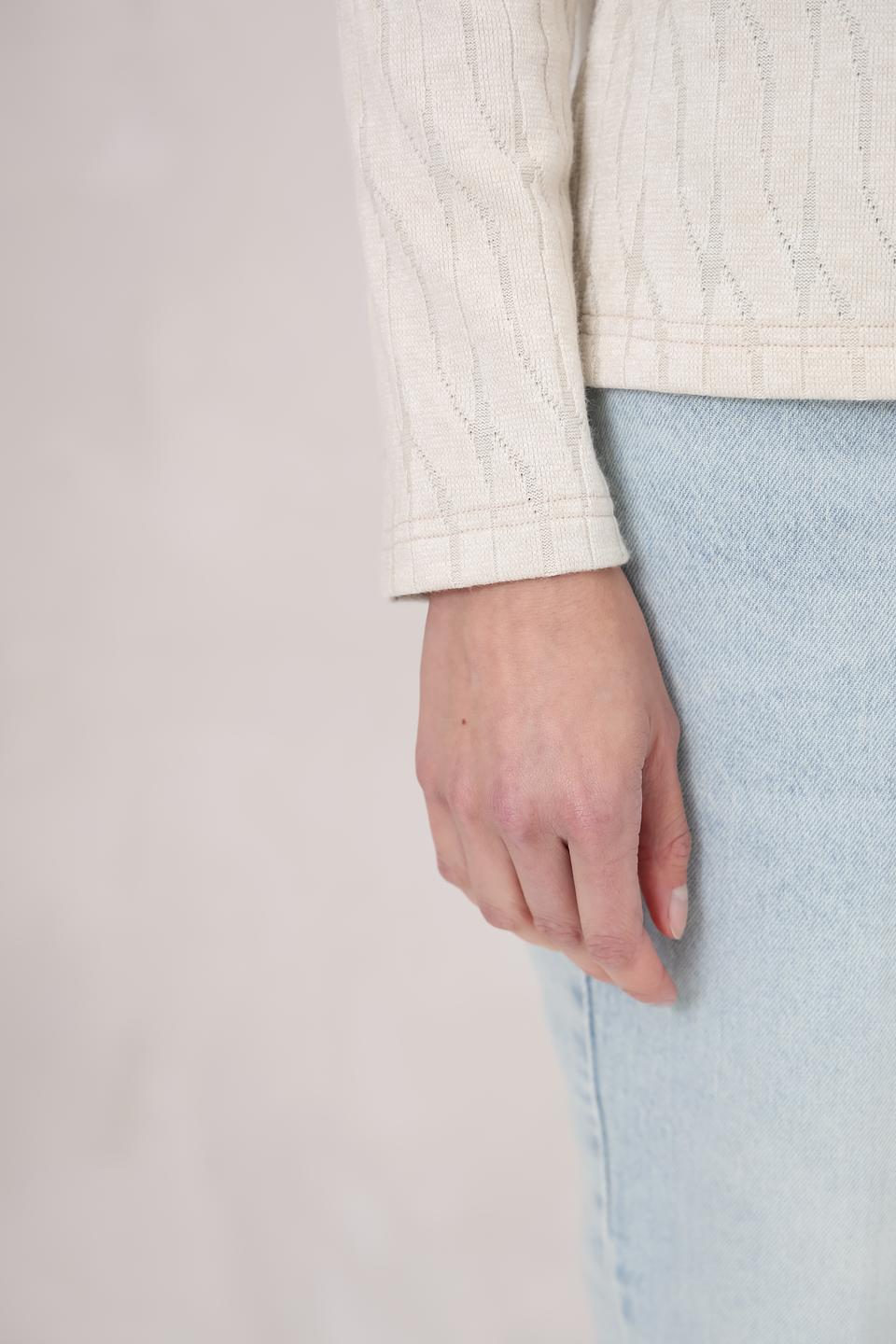 Блуза Beatris с косами кремовый