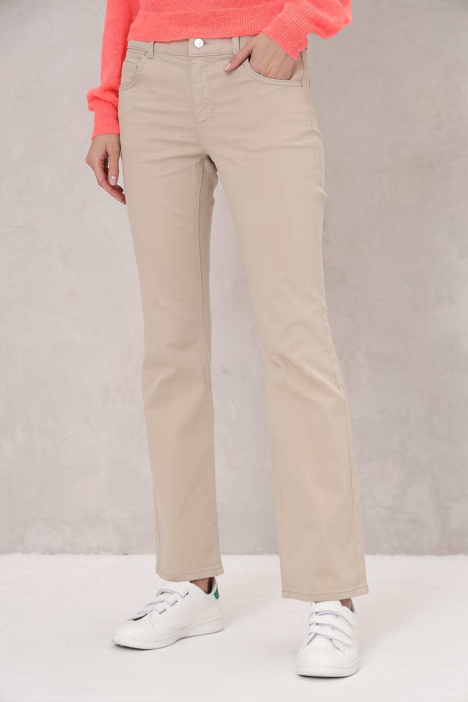 Брюки Angels прямого кроя бежевые