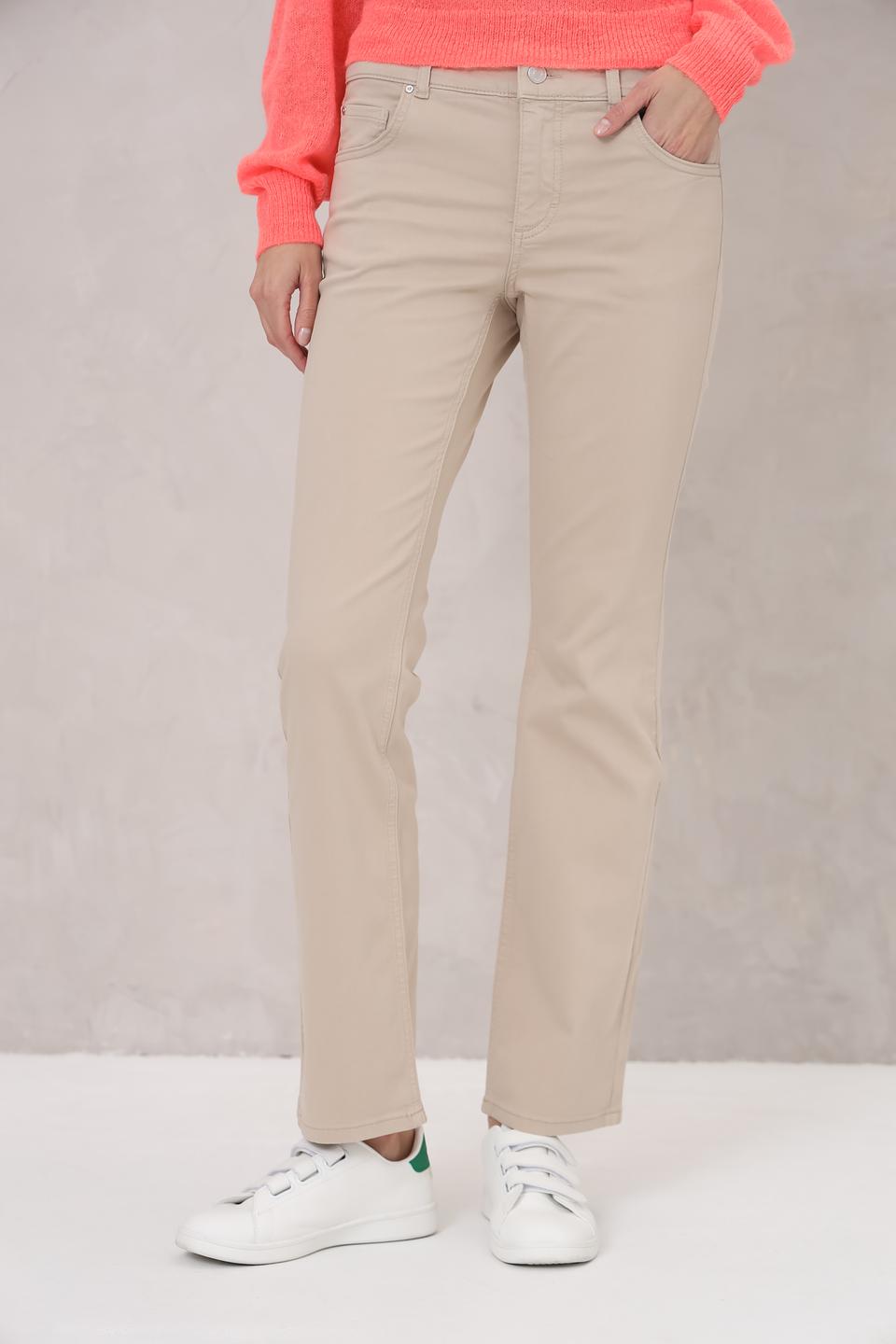 Брюки Angels прямого кроя бежевые
