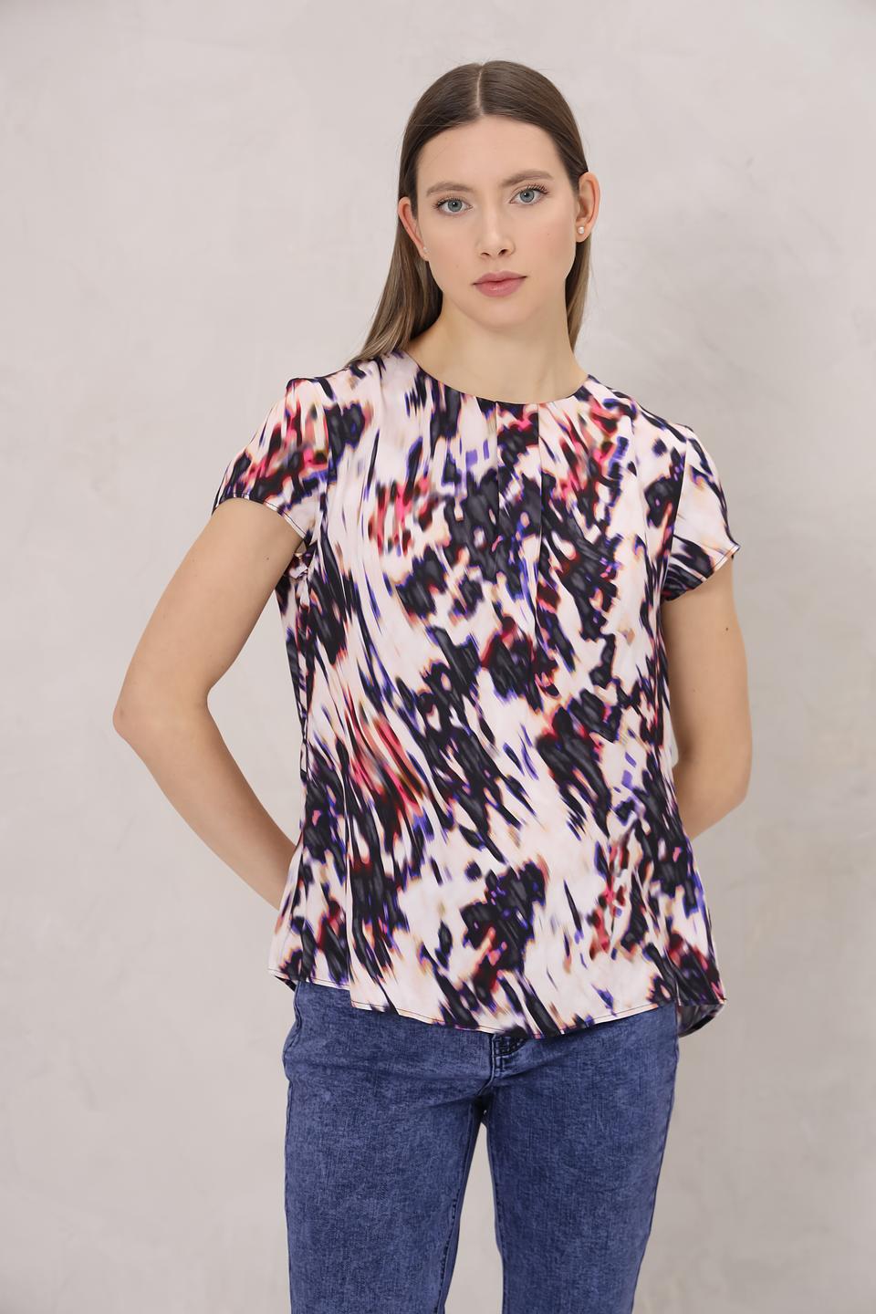 Блуза Taifun с абстрактным принтом