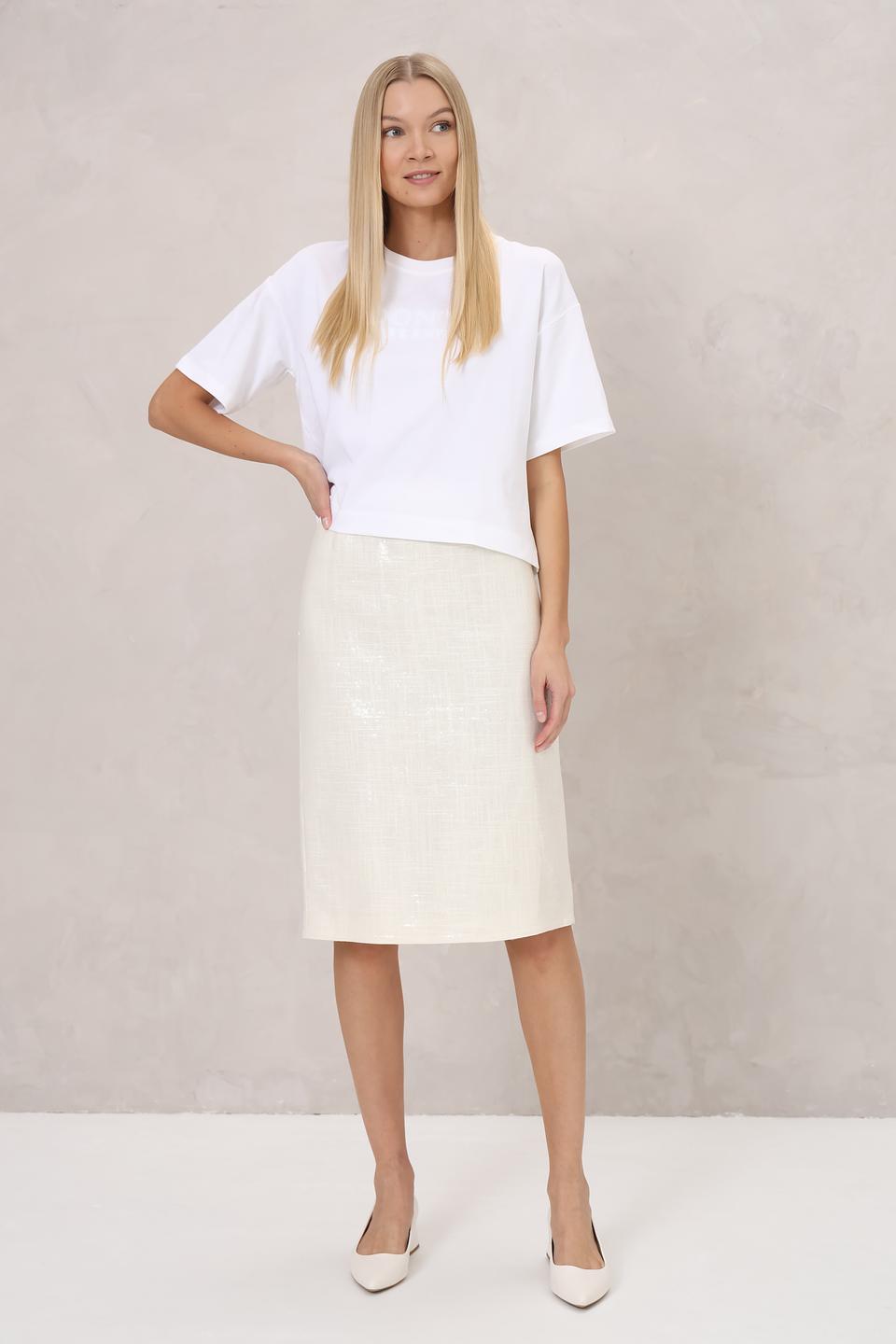 Юбка Luisa Cerano бежевая миди