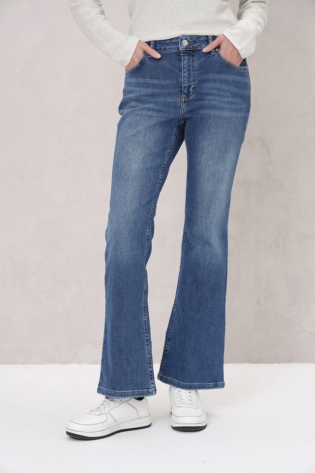 Джинсы клеш Oui синие