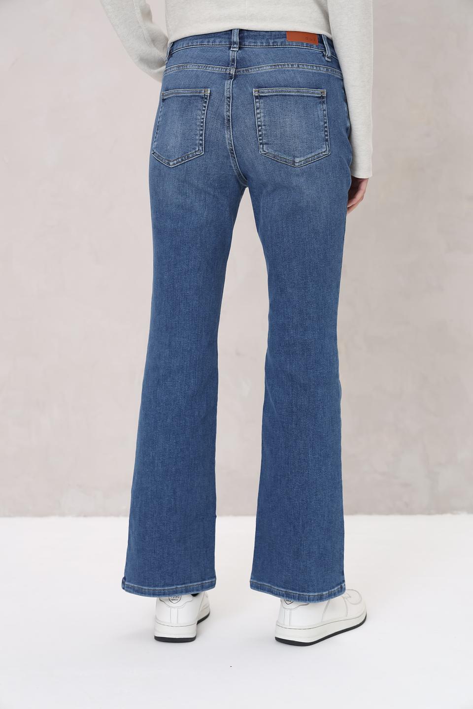 Джинсы клеш Oui синие