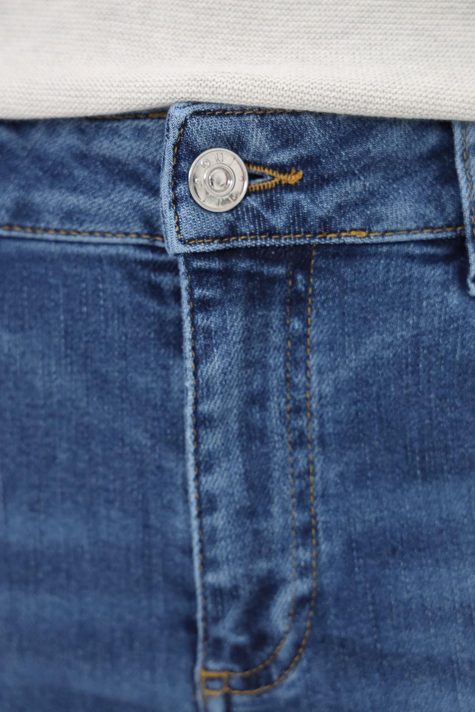 Джинсы клеш Oui синие