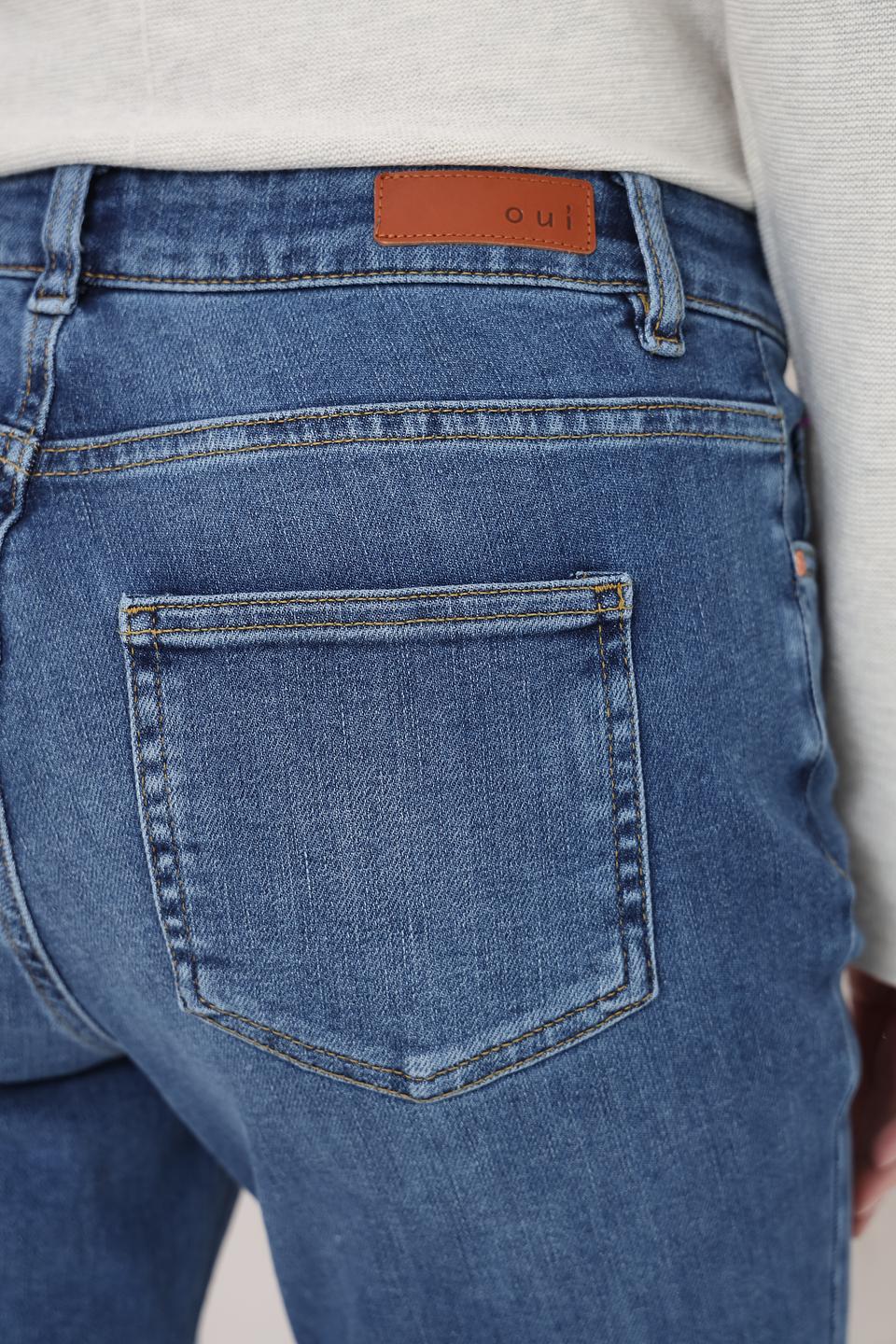 Джинсы клеш Oui синие
