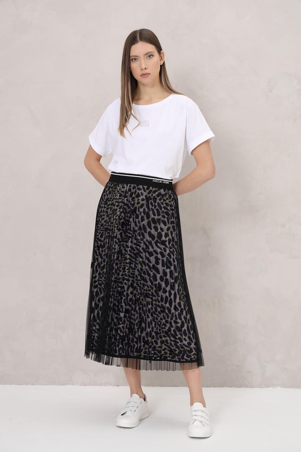 Юбка Marc Cain Sports с леопардовым принтом