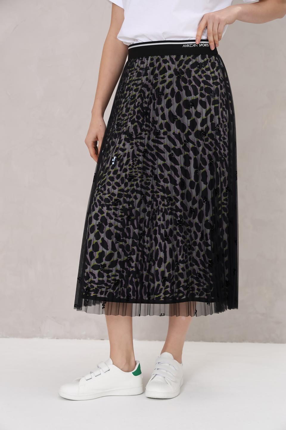 Юбка Marc Cain Sports с леопардовым принтом