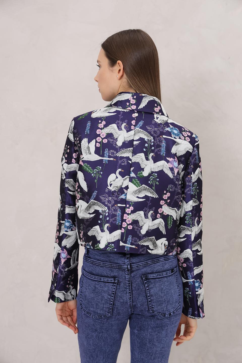 Жакет Marc Cain с принтом птиц