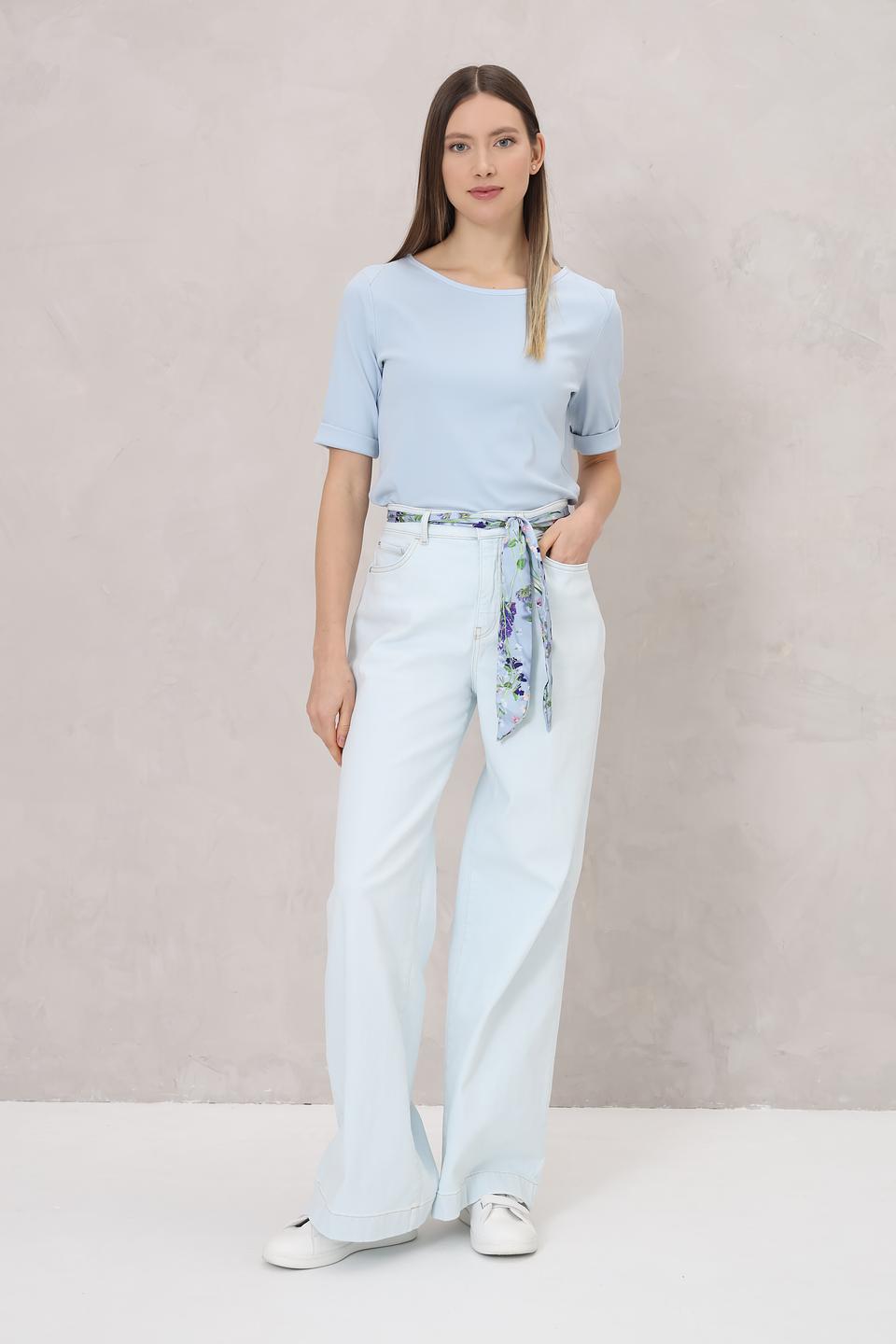 Футболка Marc Cain голубая с коротким рукавом