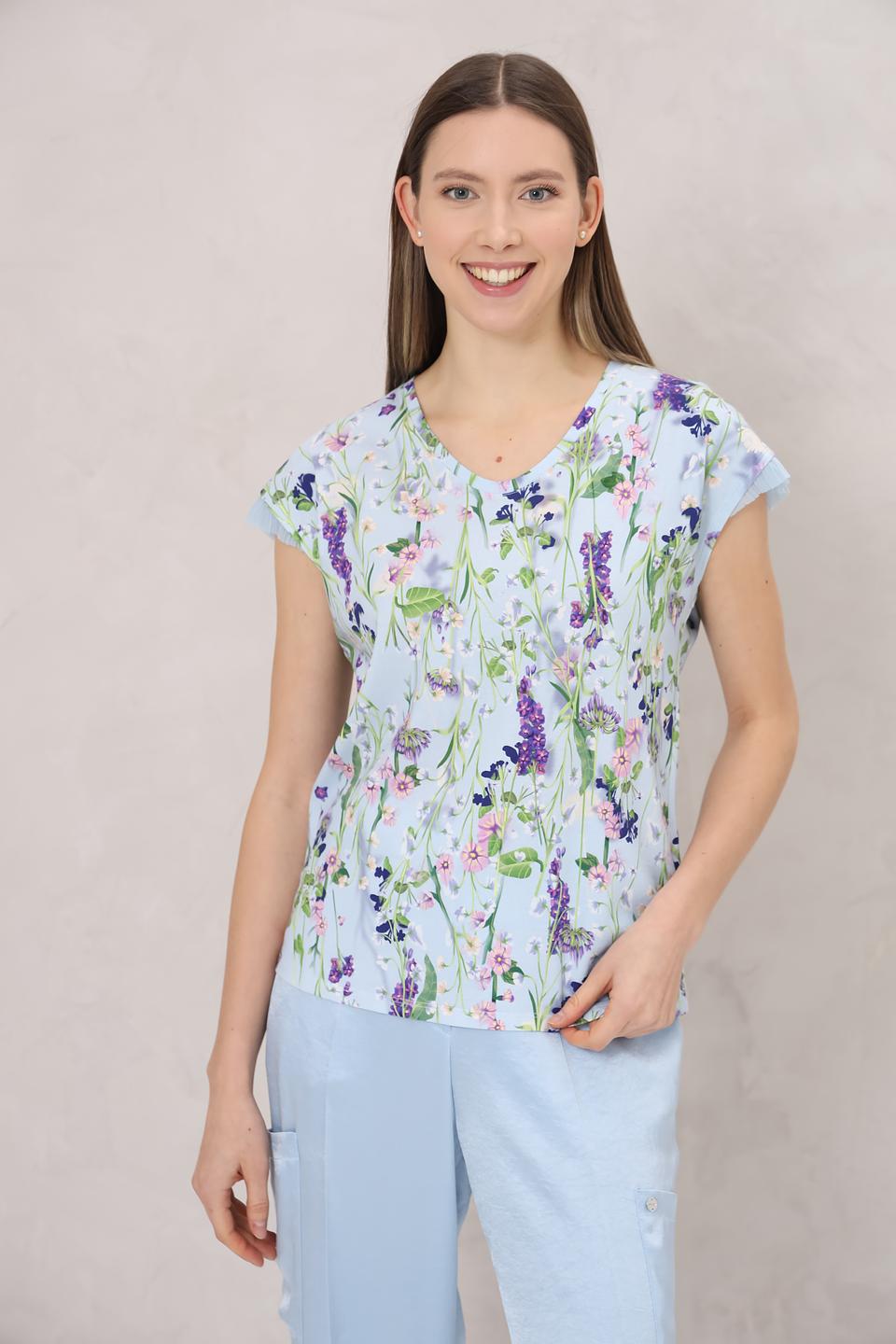 Блуза Marc Cain с цветочным принтом