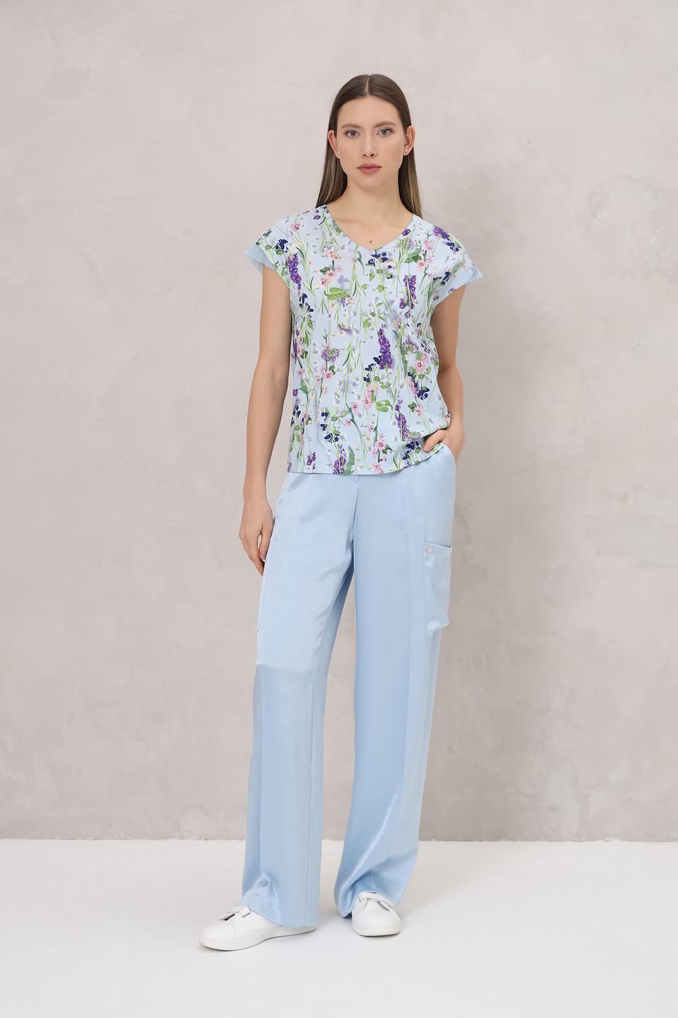 Блуза Marc Cain с цветочным принтом