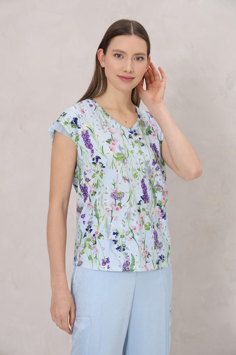 Блуза Marc Cain с цветочным принтом