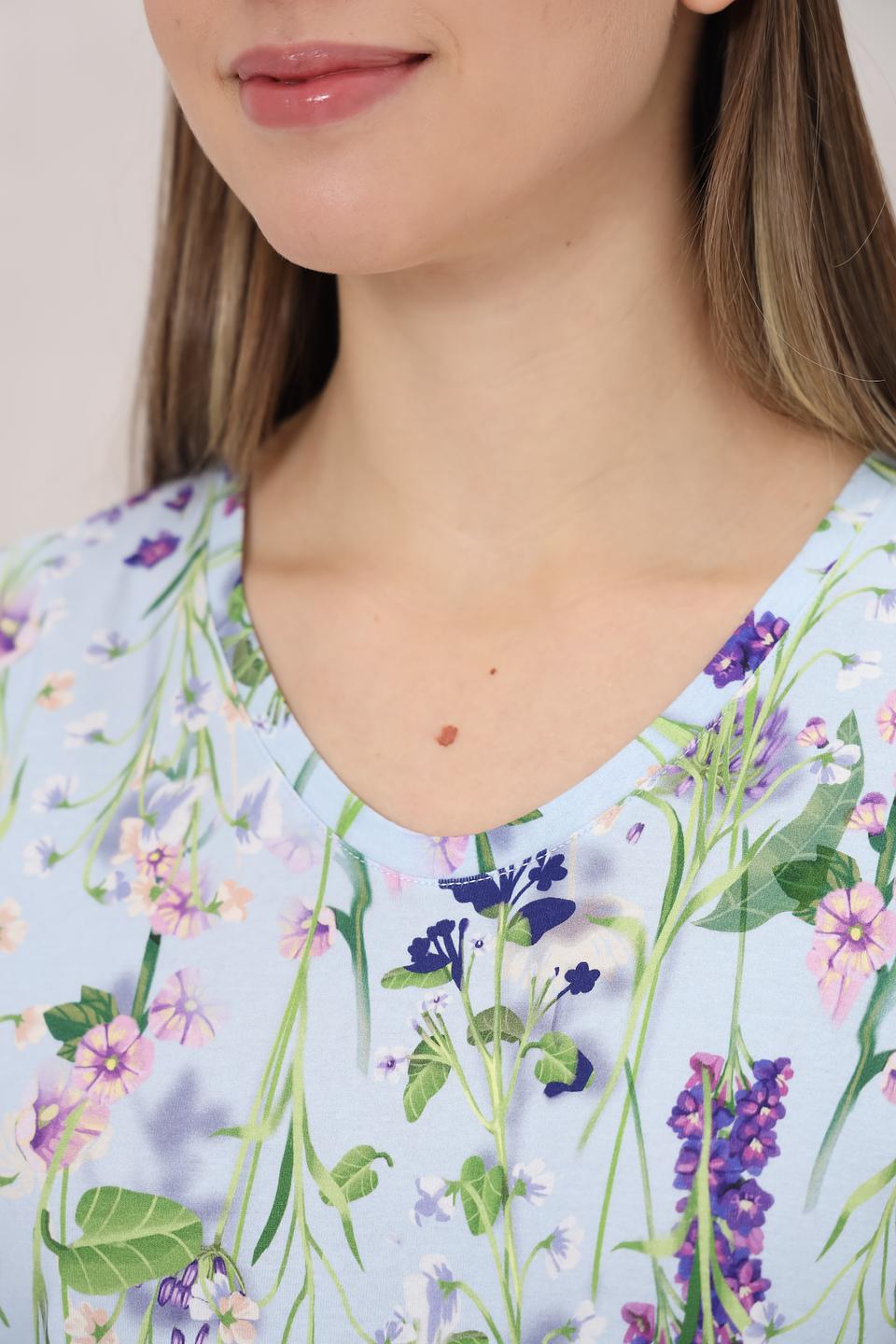 Блуза Marc Cain с цветочным принтом