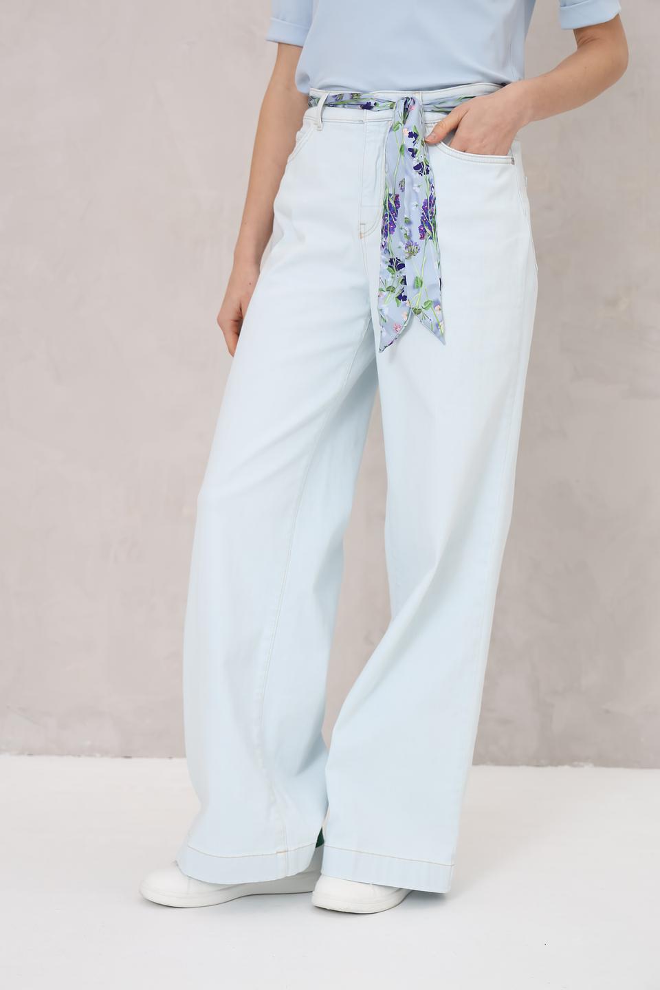 Джинсы Marc Cain широкие голубые