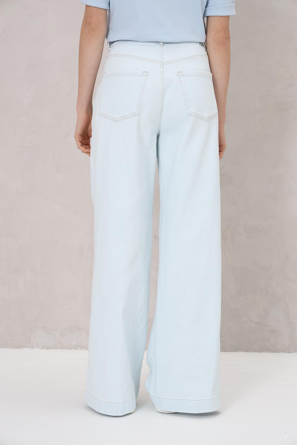 Джинсы Marc Cain широкие голубые