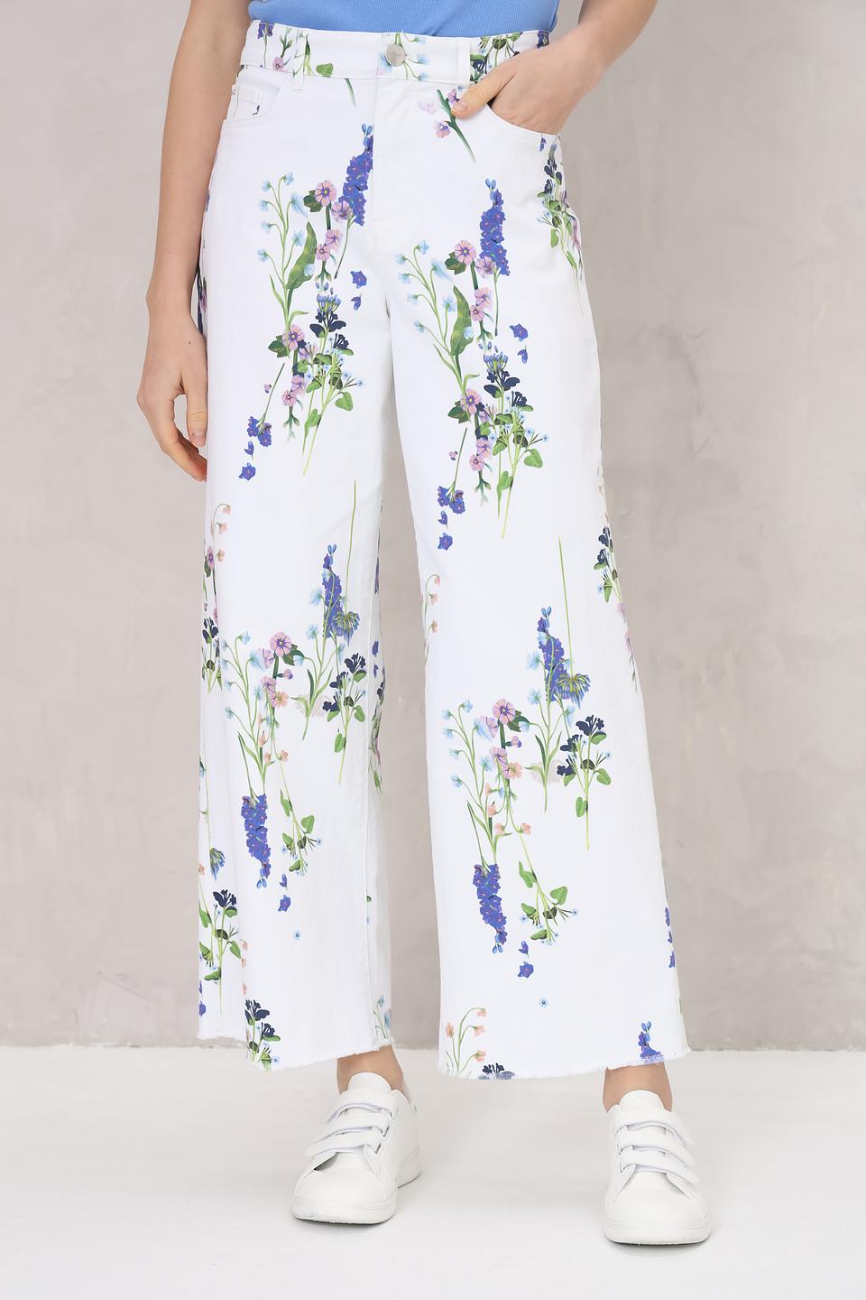 Джинсы Marc Cain с цветочным принтом