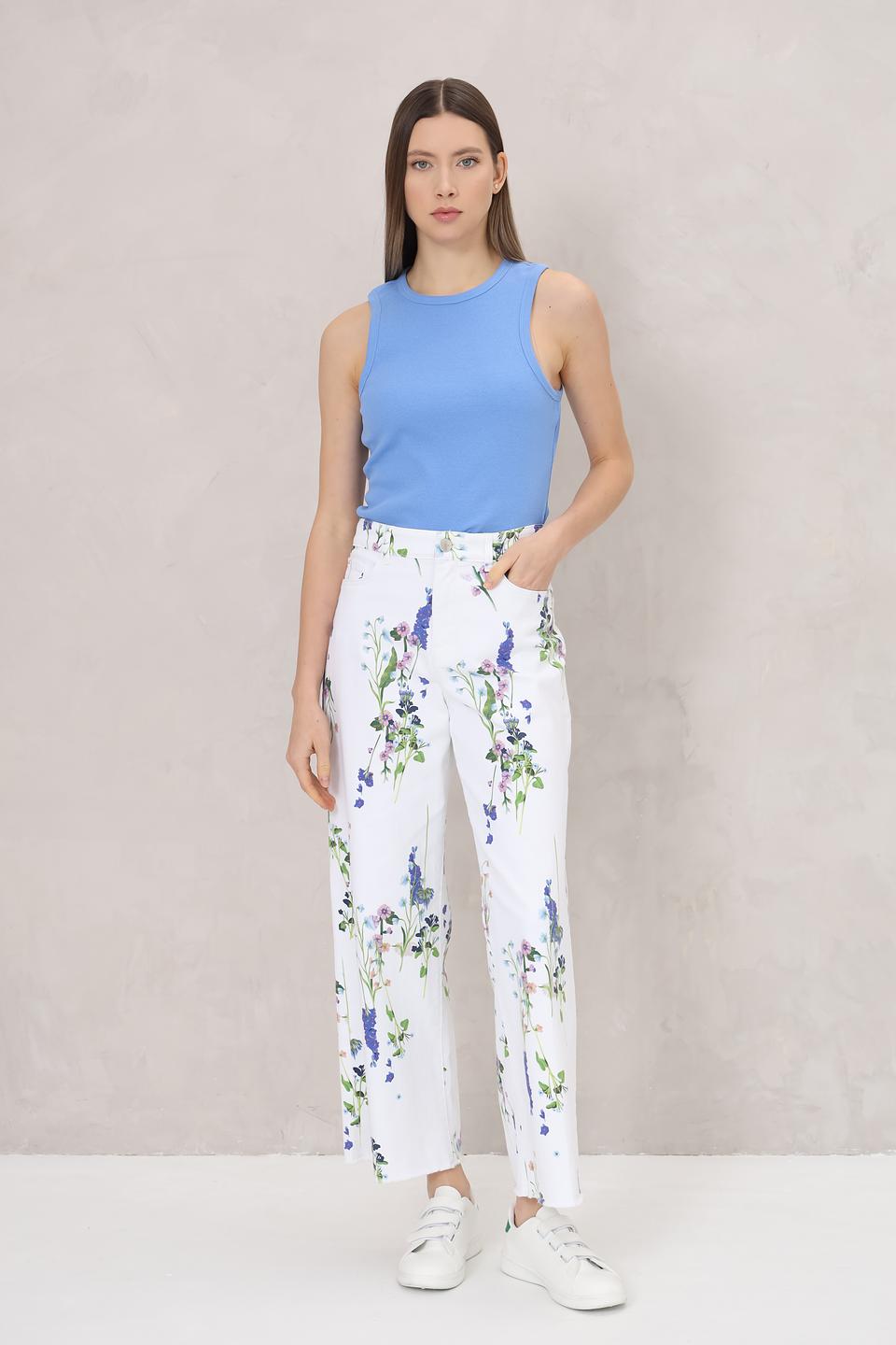 Джинсы Marc Cain с цветочным принтом