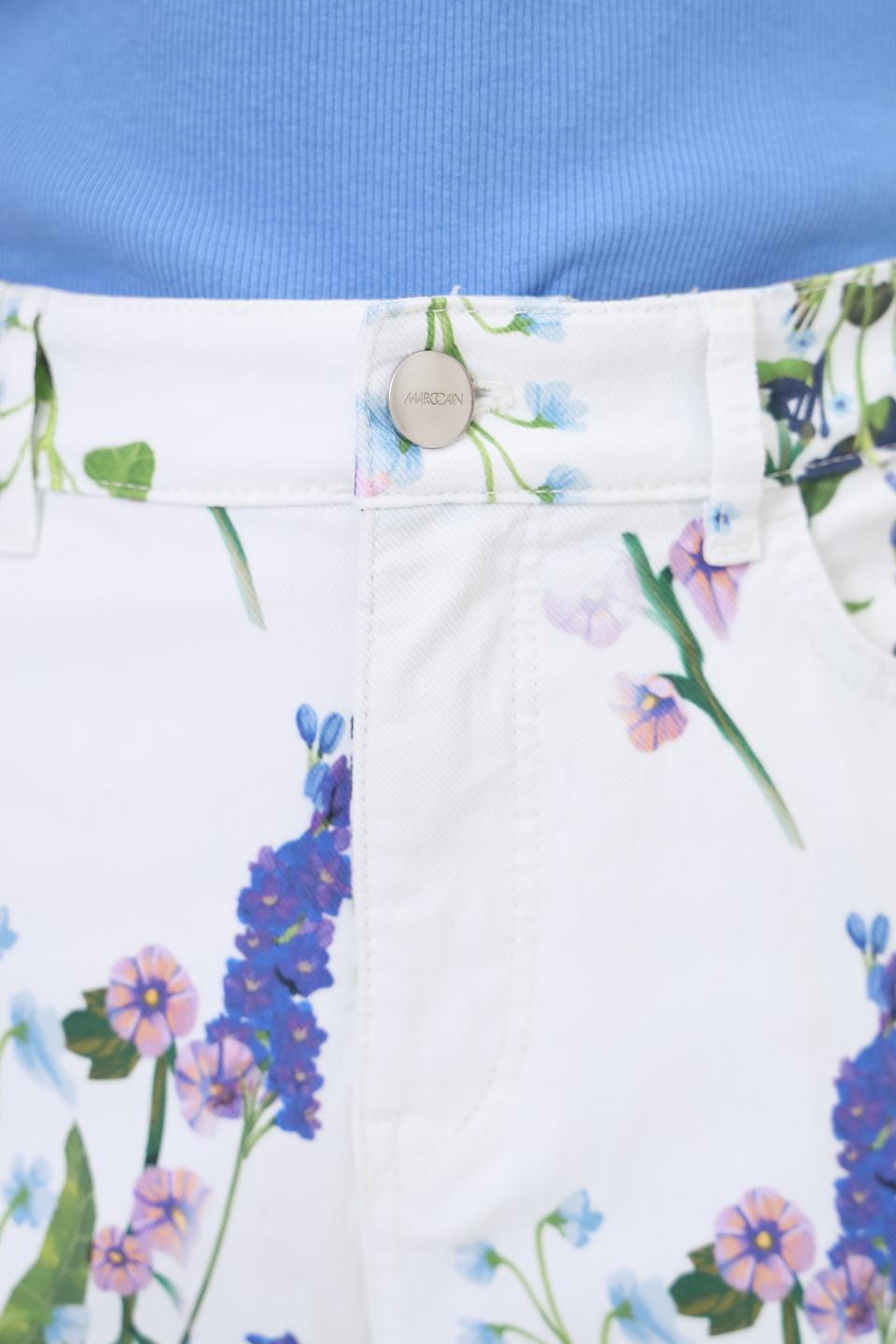 Джинсы Marc Cain с цветочным принтом