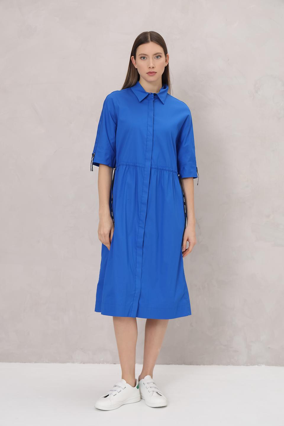 Платье Marc Cain синее с полосками