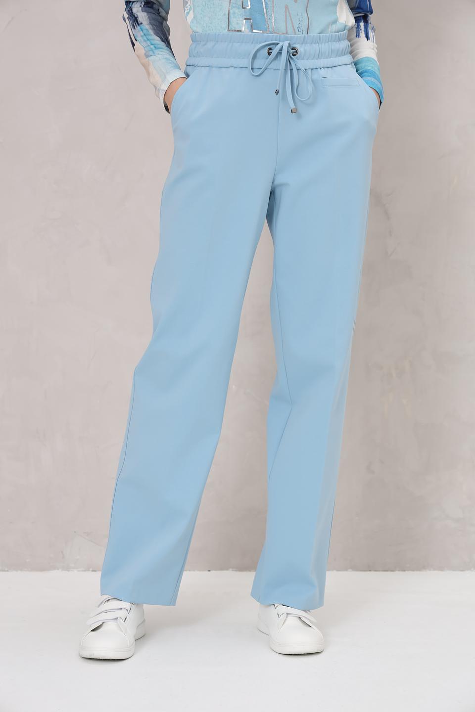 Брюки Lecomte голубые прямые