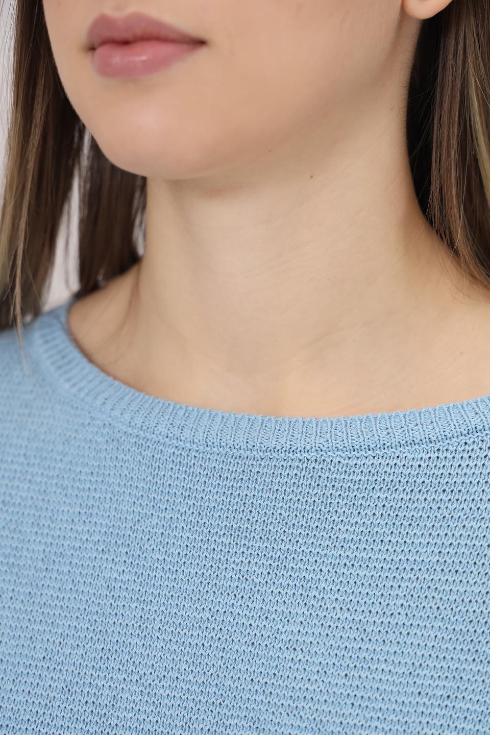 Пуловер Lecomte с полосками голубой