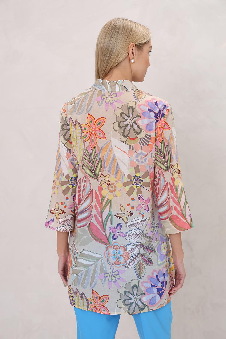Блуза Bianca с цветочным принтом