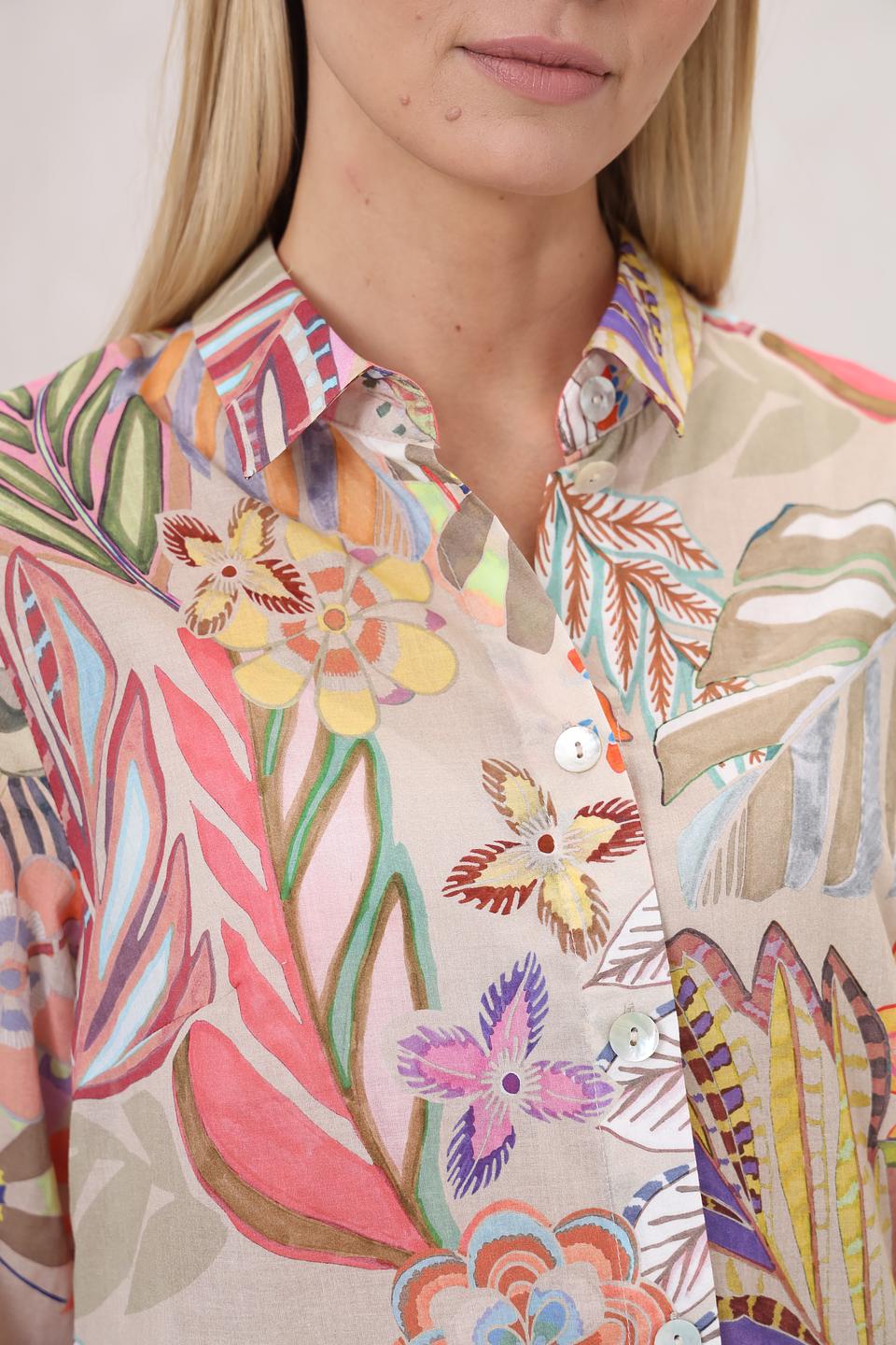 Блуза Bianca с цветочным принтом