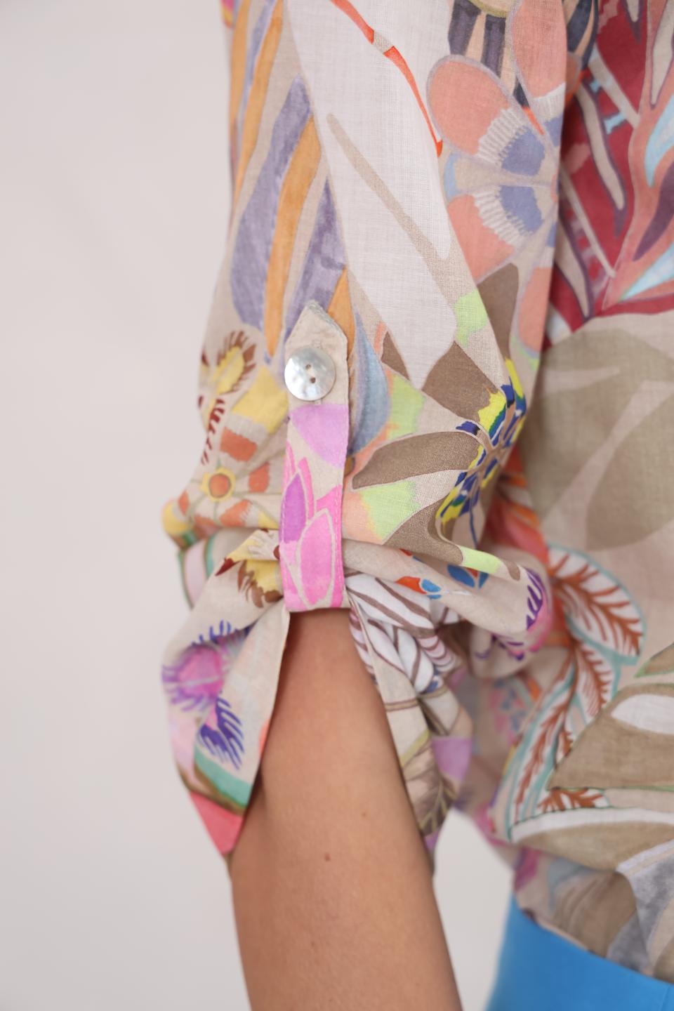 Блуза Bianca с цветочным принтом