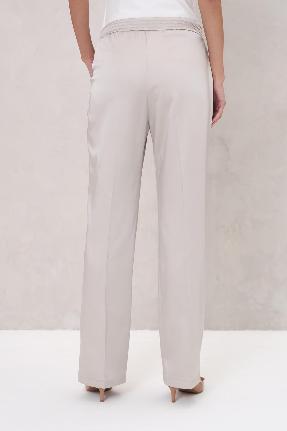 Брюки Bianca с завязками бежевые