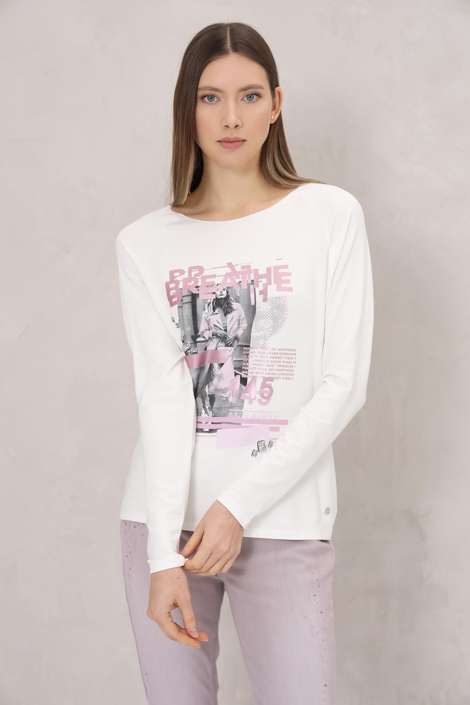 Лонгслив Monari с принтом