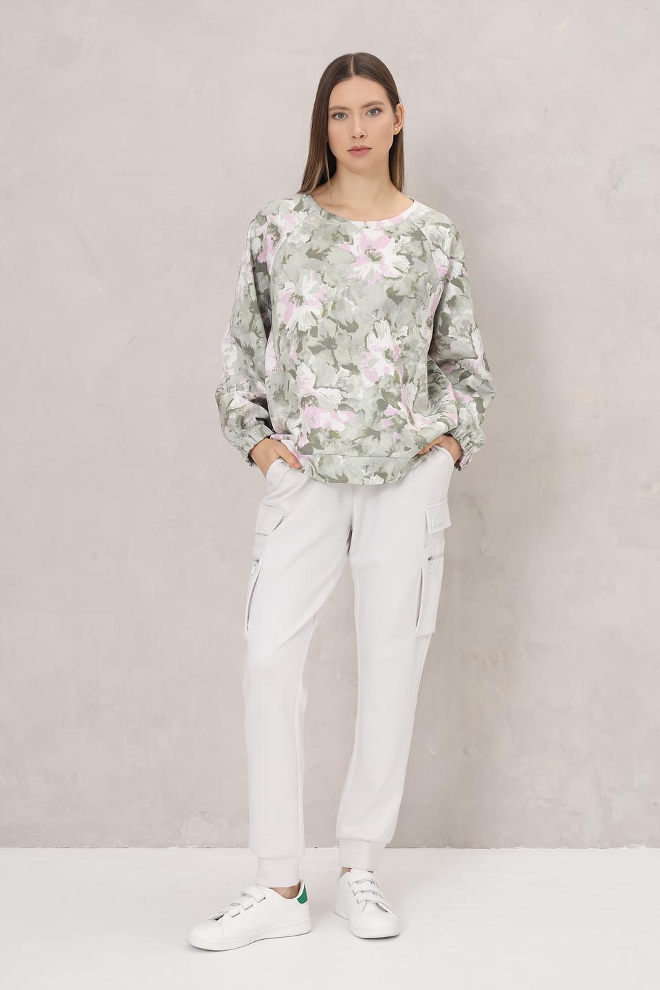 Пуловер Monari цветочный принт