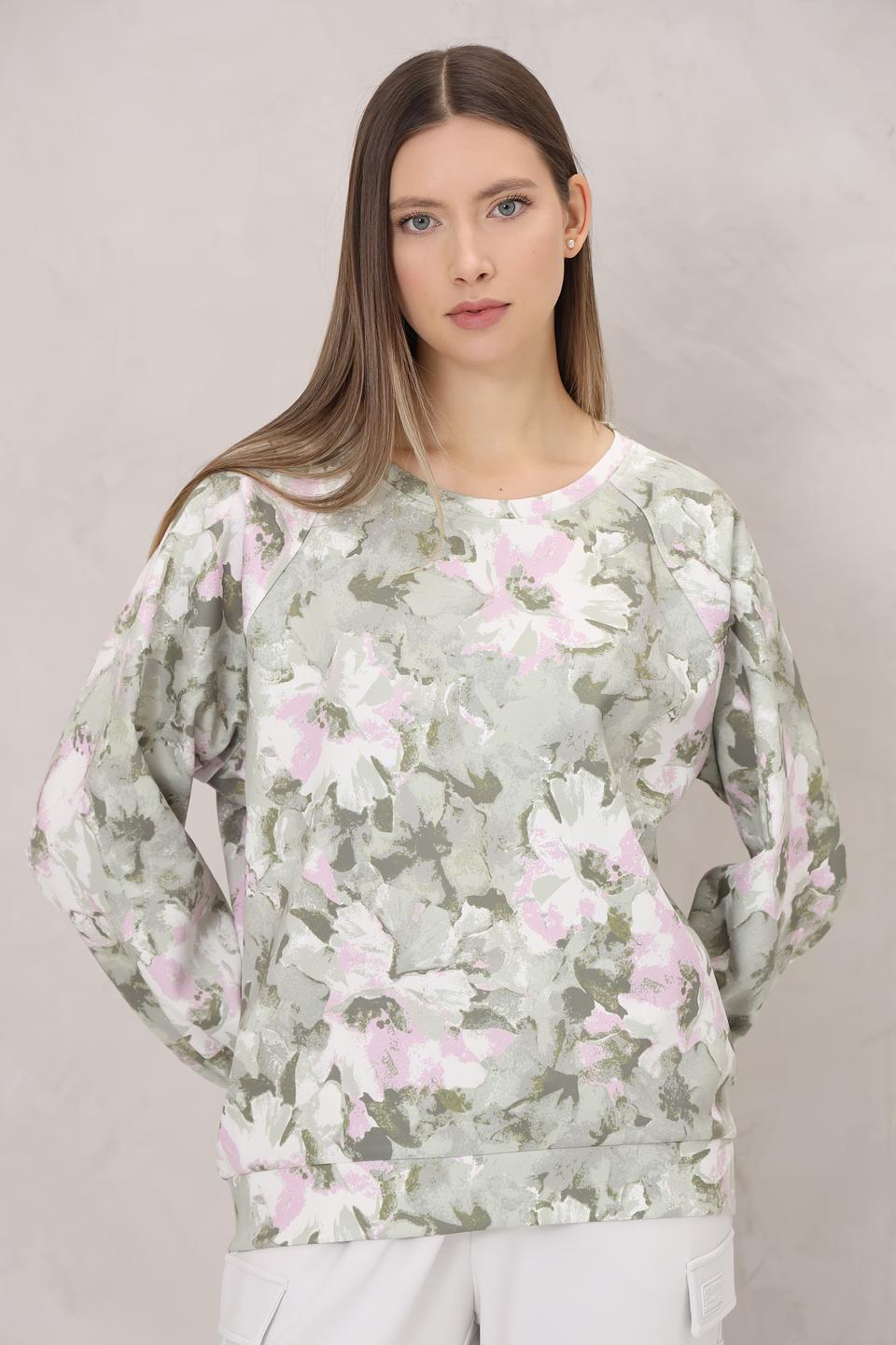 Пуловер Monari цветочный принт