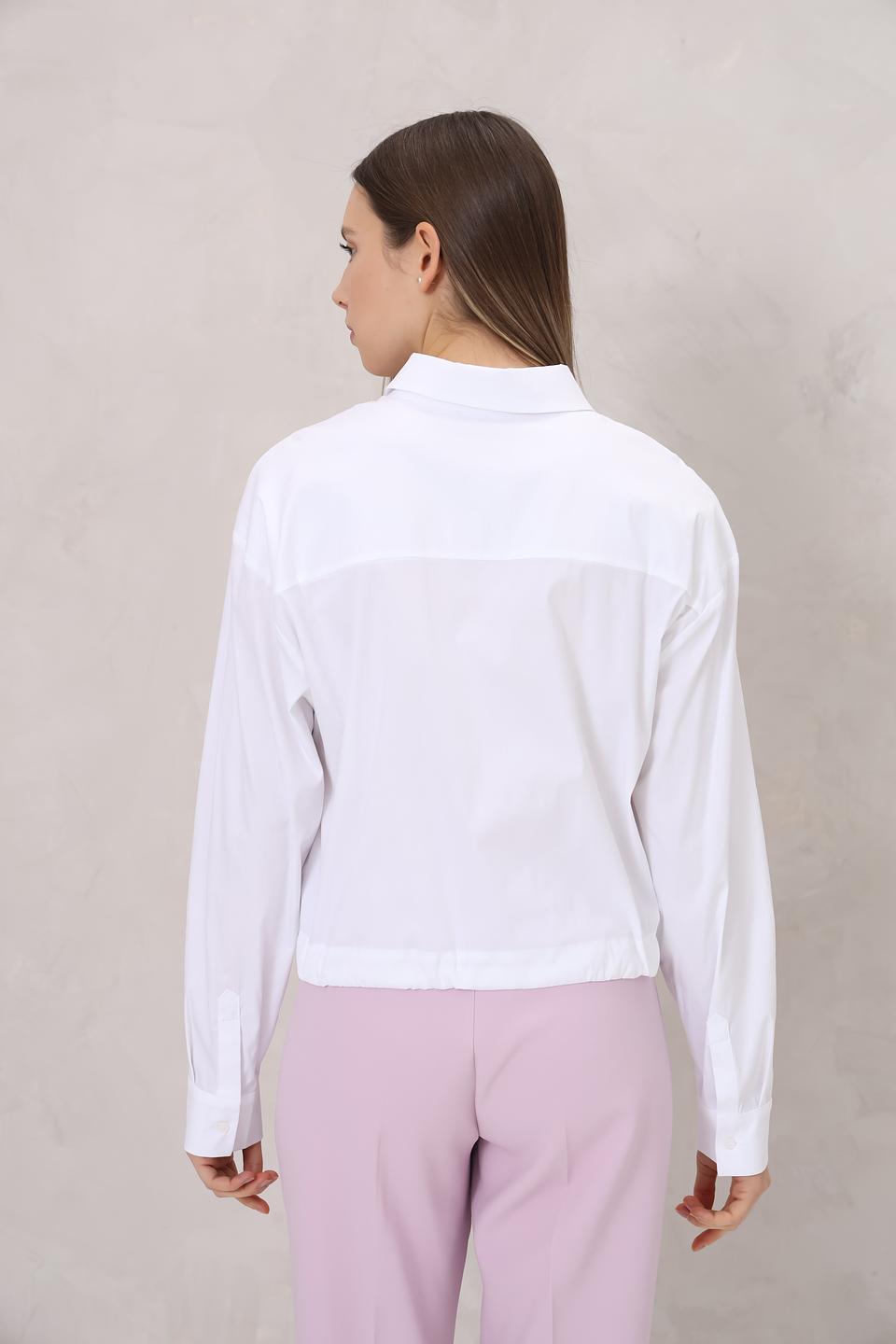 Блуза Monari белая с завязками