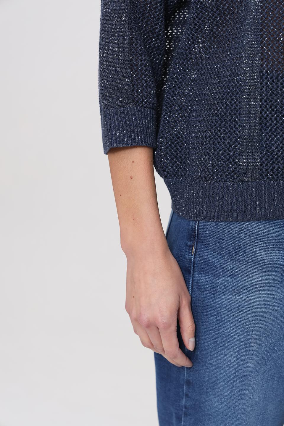 Пуловер Pezzo с капюшоном тёмно-синий