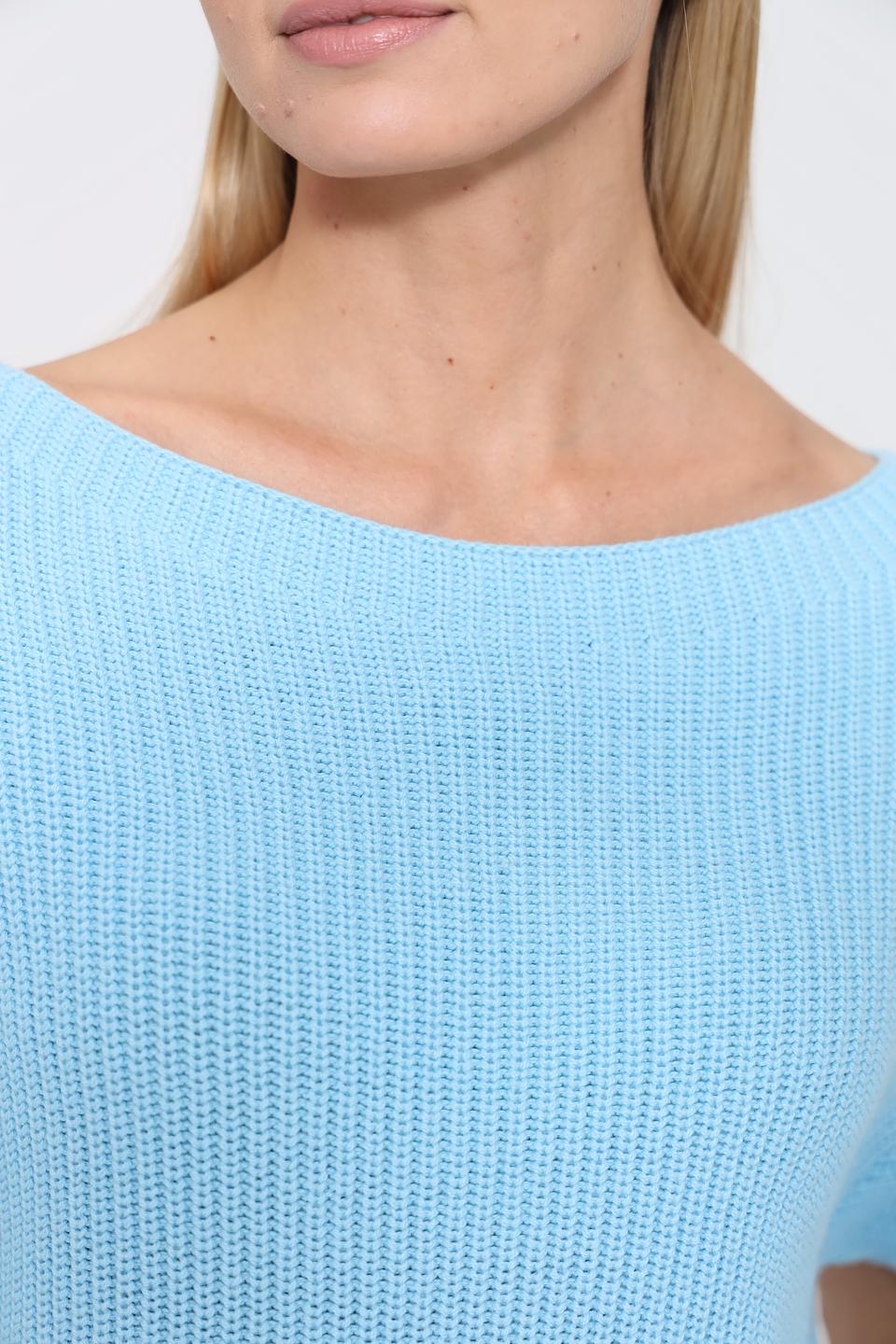 Пуловер Pezzo голубой с коротким рукавом