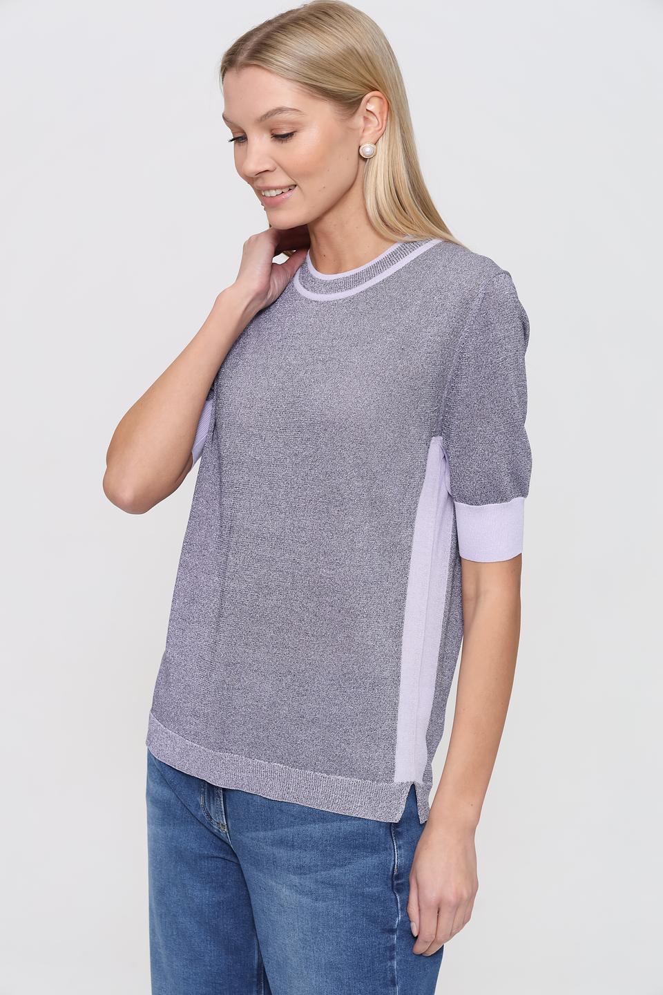 Пуловер Pezzo с лавандовой отделкой