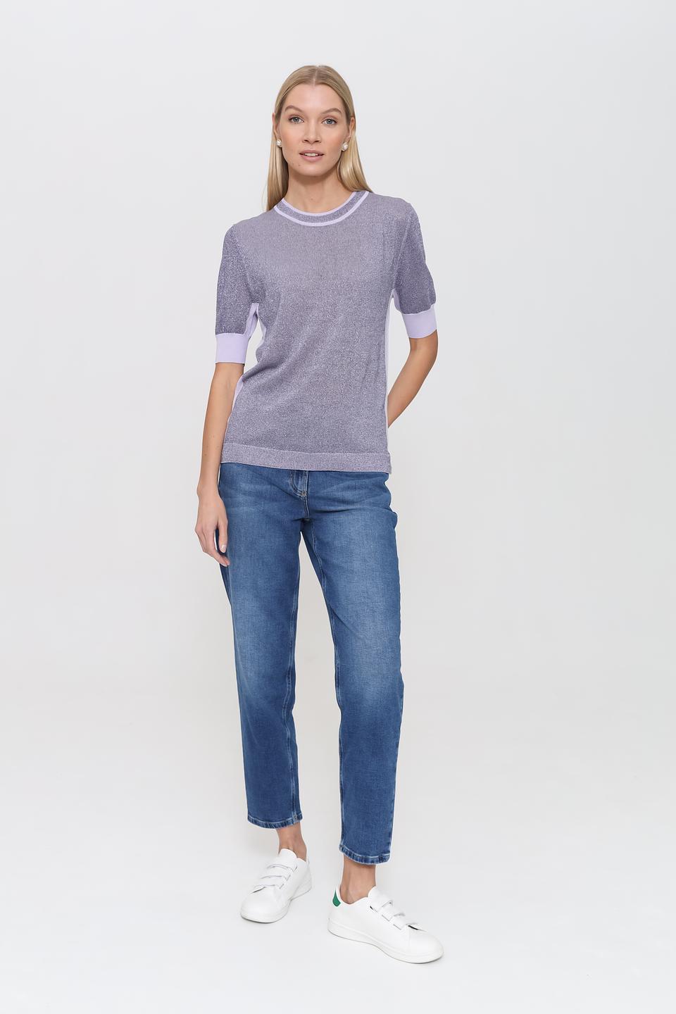 Пуловер Pezzo с лавандовой отделкой