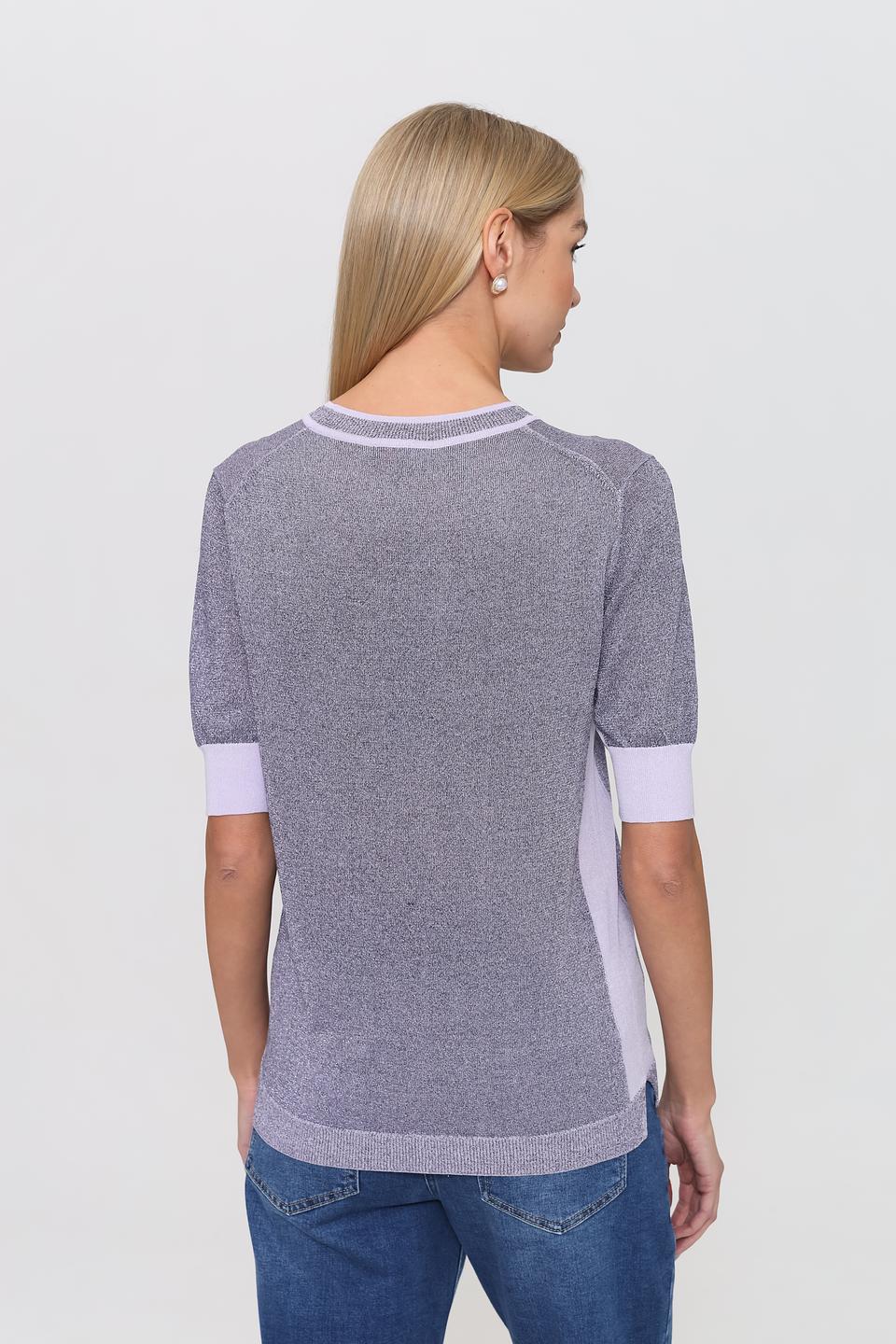 Пуловер Pezzo с лавандовой отделкой