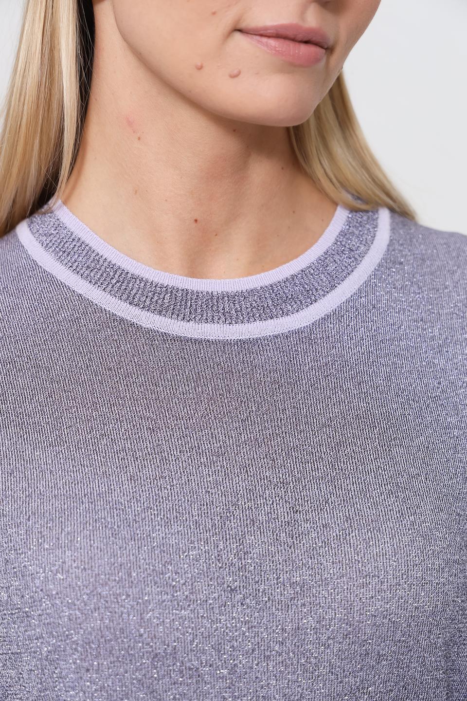 Пуловер Pezzo с лавандовой отделкой