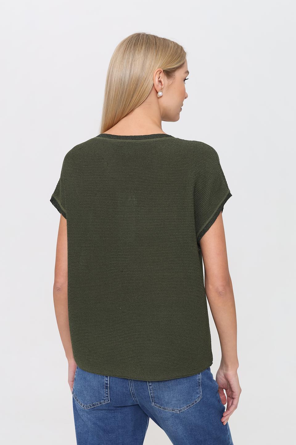 Пуловер Pezzo с рукавами 3/4, хаки