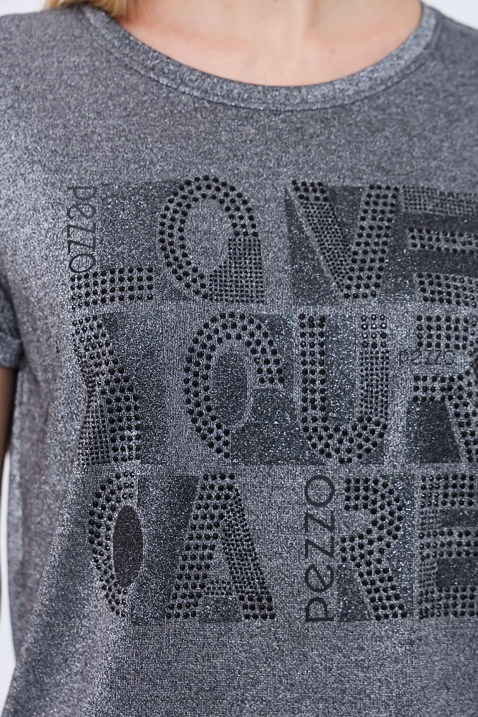 Футболка Pezzo с логотипом серая