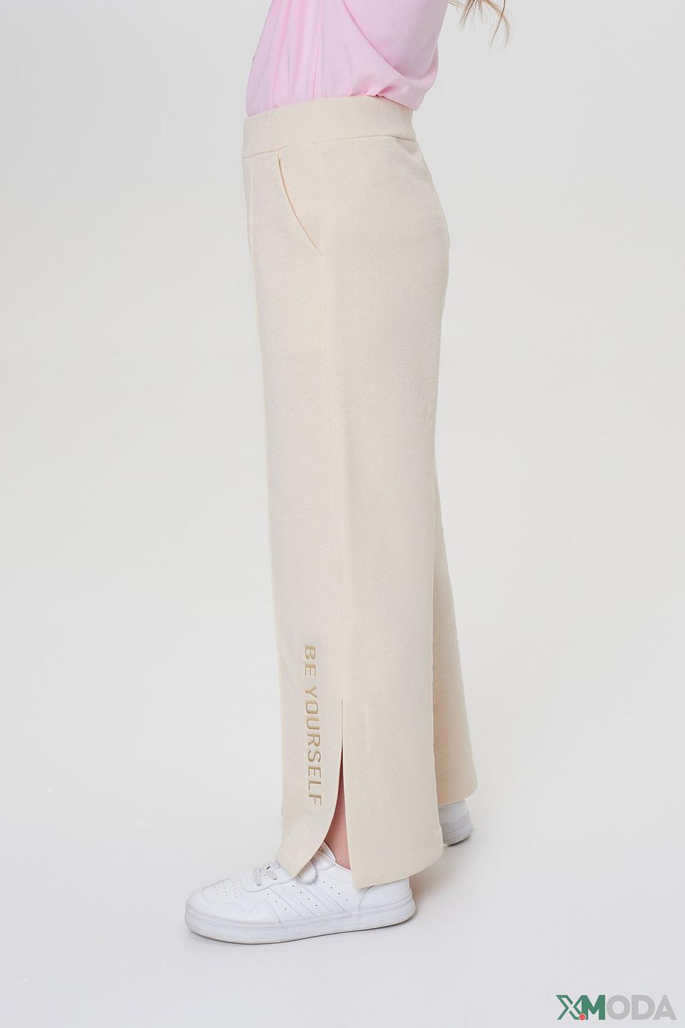 Брюки Choupette бежевые с надписью