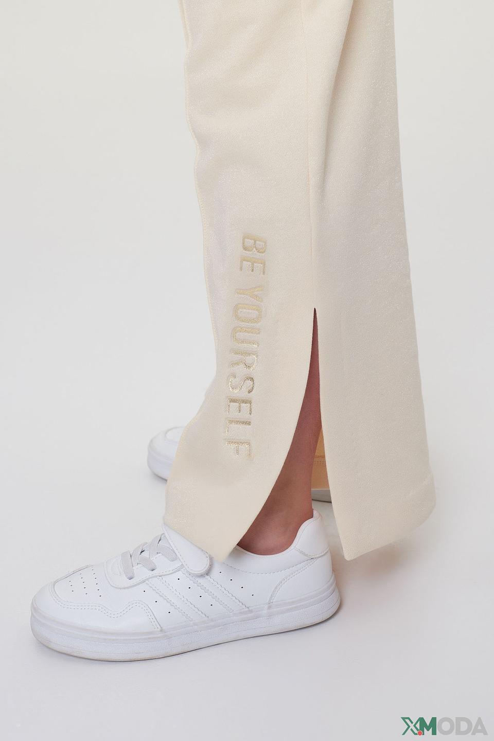 Брюки Choupette бежевые с надписью